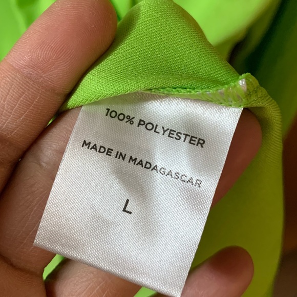 NWOT Sport-Tek Sport Performance Long Sleeve T-Shirt in Lime Neon Green Size L - Picture 6 of 6